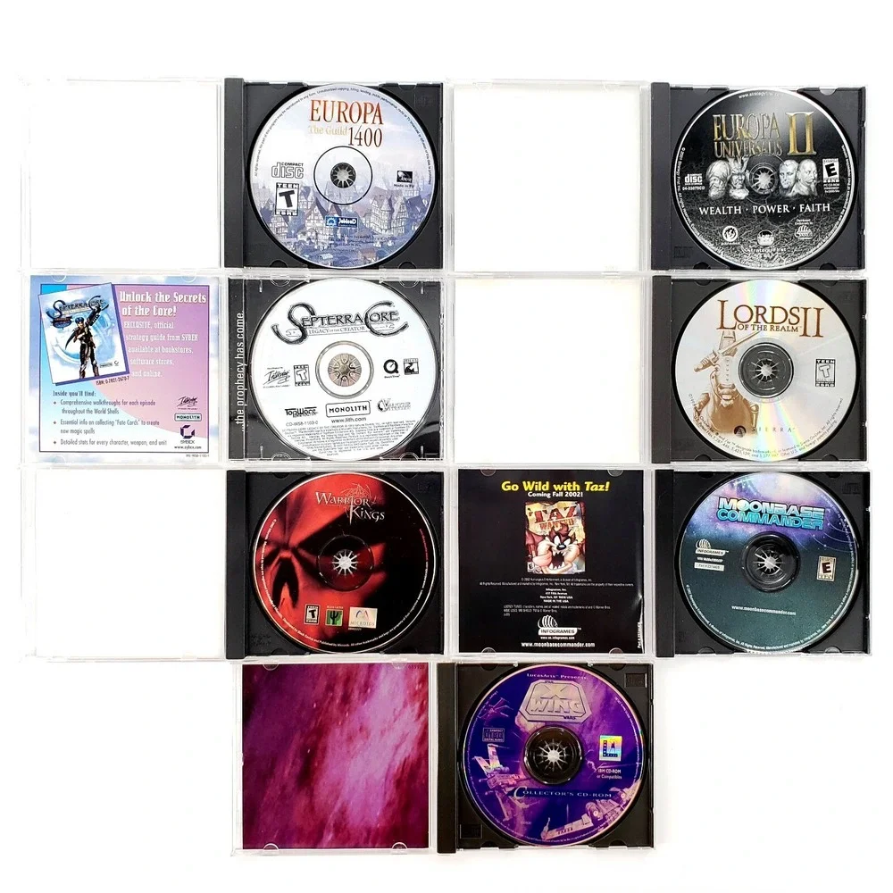 Windows PC Games Lot Of 12 In Jewel Cases Discs In NM/Mint Condition